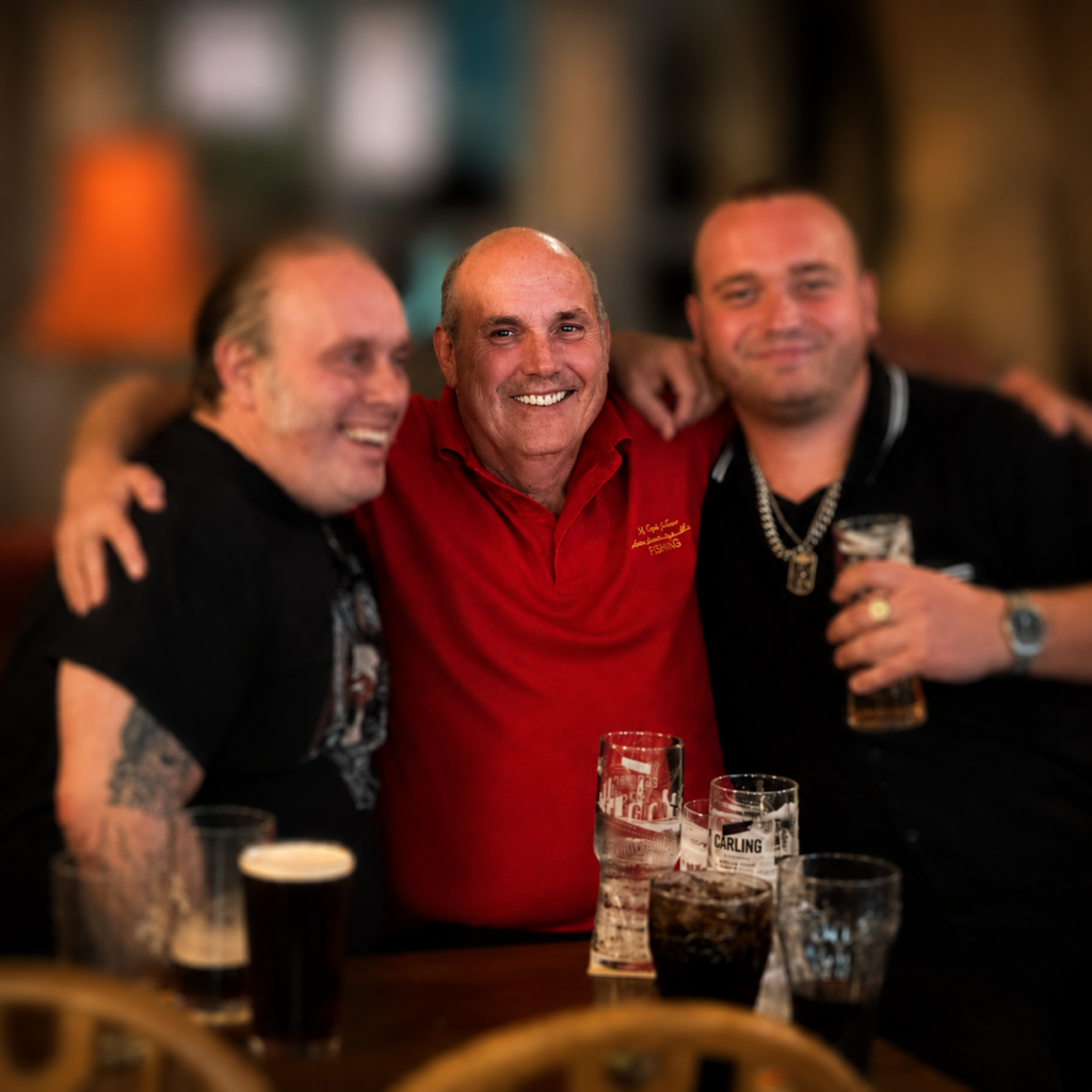Duncan with regulars